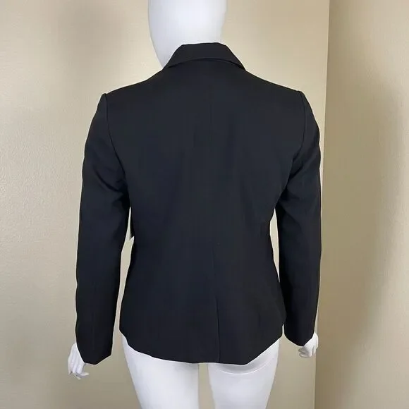 Boston Proper Women's Size 18 Jet Black Beyond Travel Classic Boyfriend Blazer - Picture 7 of 14